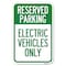 Signmission For Electrical Cars Reserved Parking-E Heavy-Gauge Aluminum Sign, 12" x 18", A-1218-23948 A-1218-23948 - alternate 1